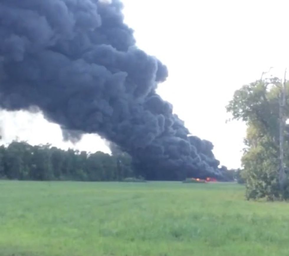 Three-Alarm Fire Burning at Scene of Chemical Plant in Conroe, Texas (UPDATED)