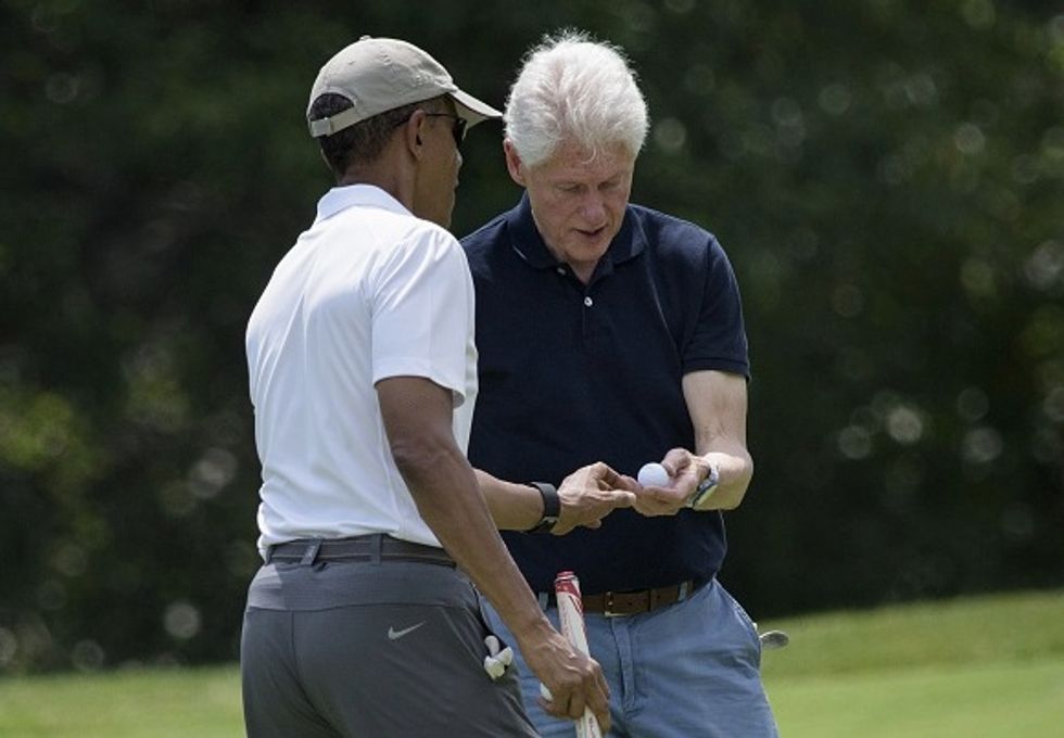 Obama Golfed With Bill Clinton on Martha's Vineyard. Want to Guess What They Chatted About Between Putts?