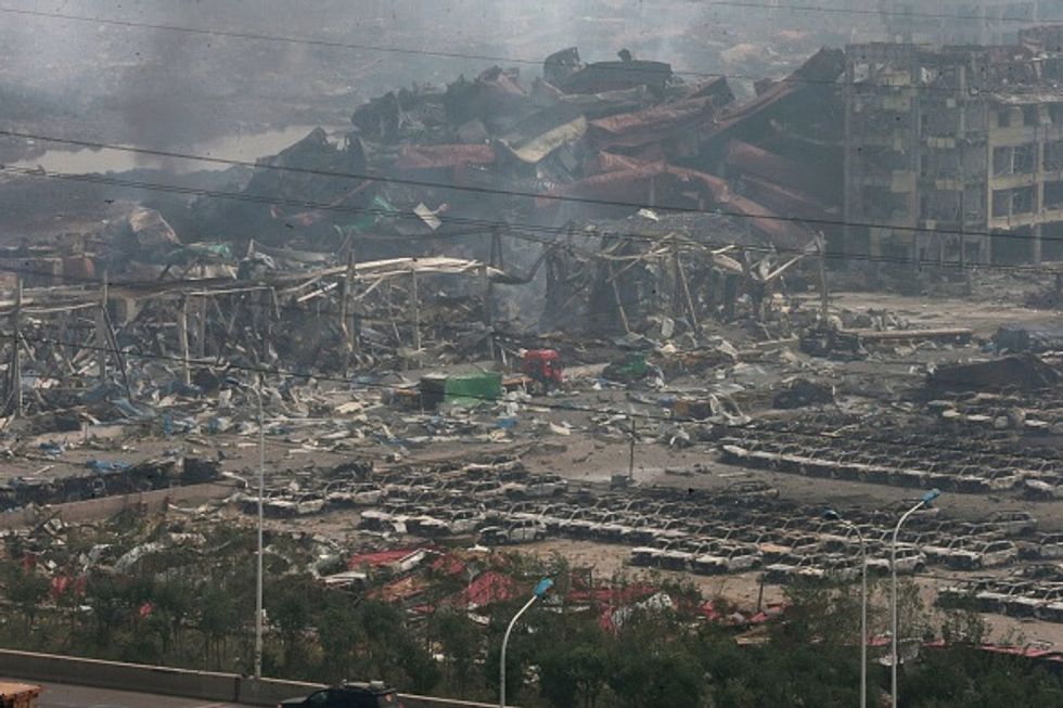 China Blast Zone Blocked Over Contamination Fear; 112 Dead