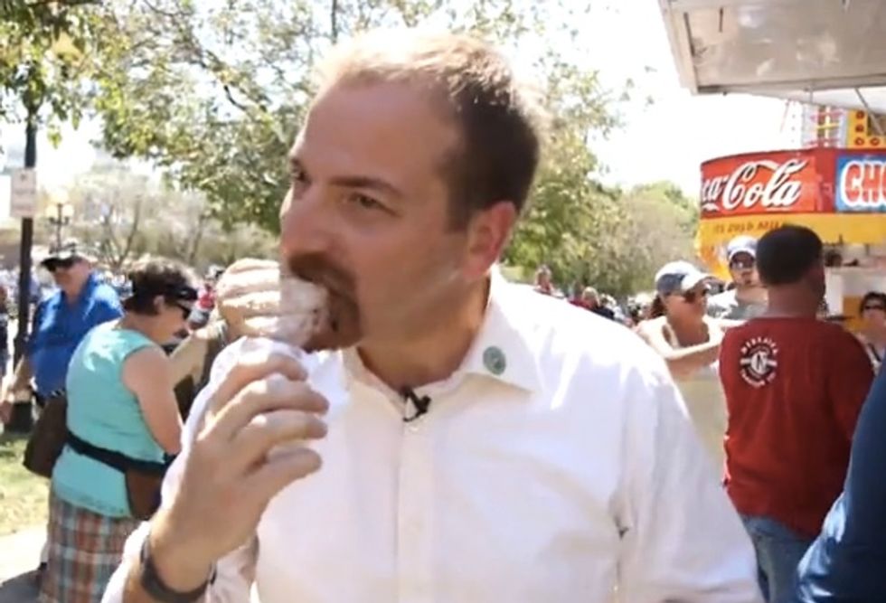 Meet the Press' Host Pleasantly Surprised After Tasting the 'Bernie Sanders of Fried Food' at Iowa State Fair
