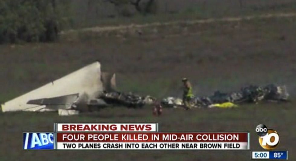 Authorities: Four Dead After Two Small Planes Collide in Midair (UPDATE: Death Toll Rises to Five)