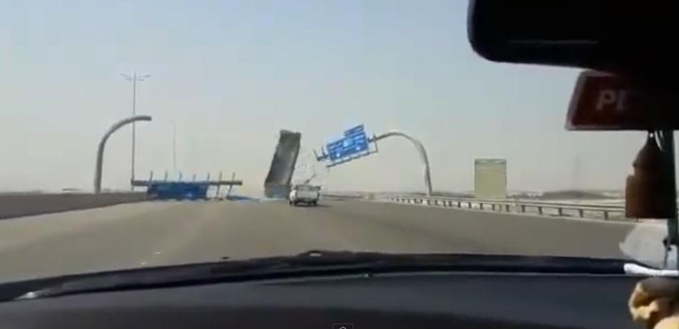Dump Truck Driver in Saudi Arabia Forgot This Vital Task Before Hitting the Road — Video Captured the Wild Consequence