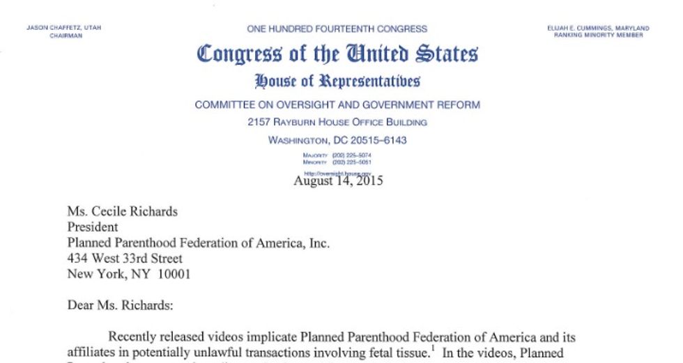 Congress Sends Letter Requesting These Seven Things From Planned Parenthood — Make Note of Last One