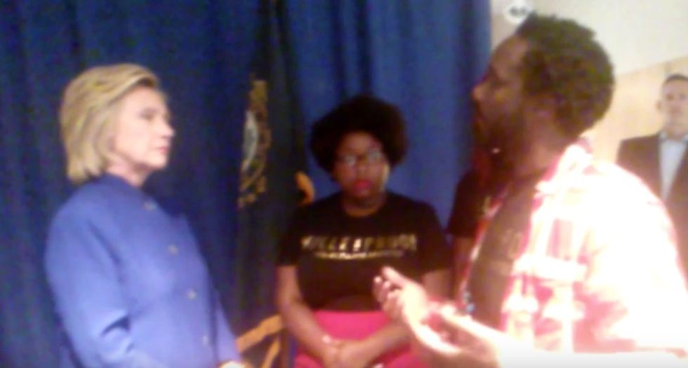 New Video Shows Hillary Meet With Black Lives Matter Activists — and Things Briefly Get Tense