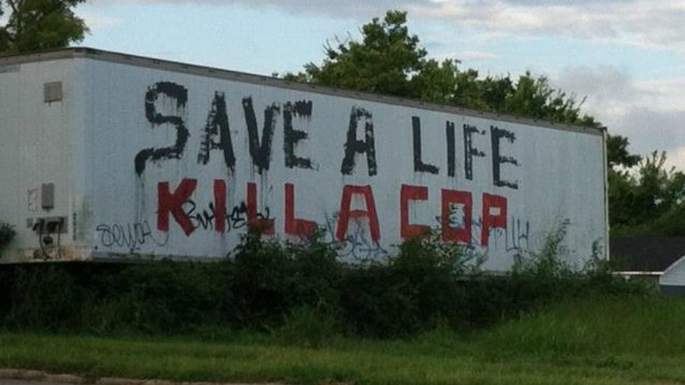 Disturbing Graffiti Message Found in Nashville: ’Save a Life, Kill a Cop\