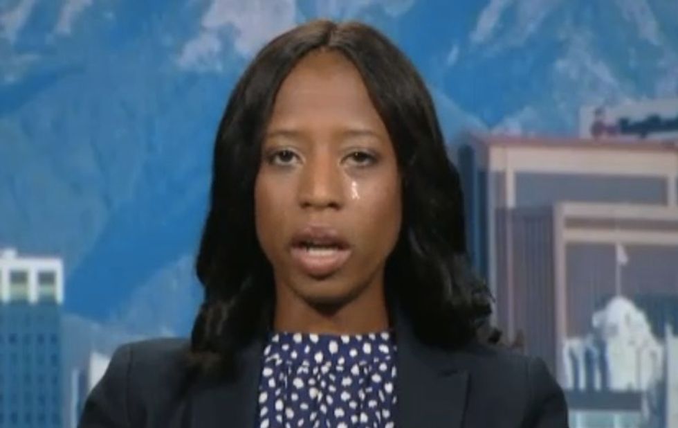 Rep. Mia Love Has to Wipe Tears Away on the Air While Discussing Planned Parenthood Videos