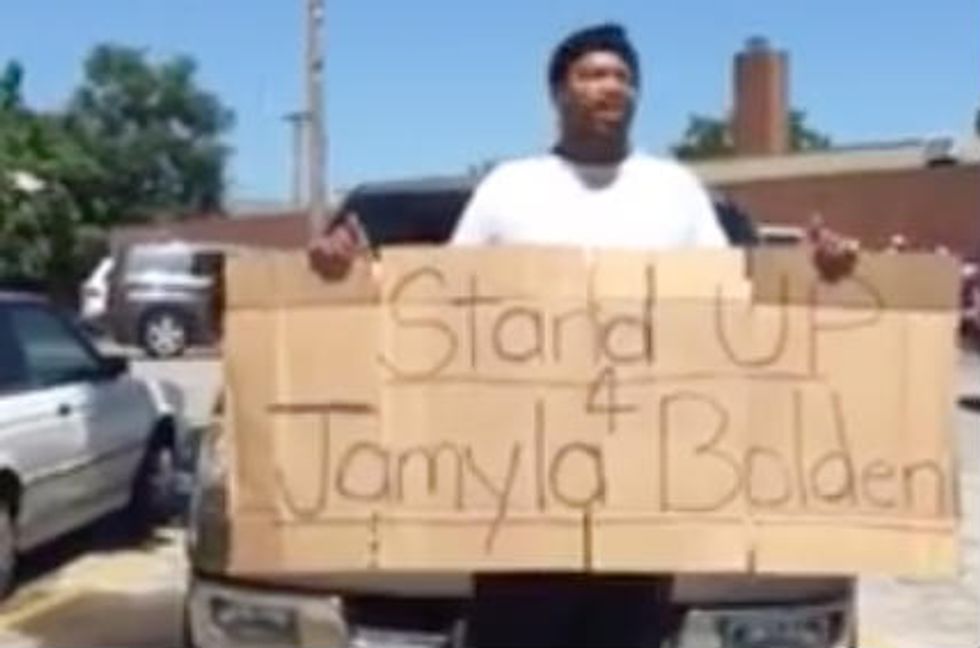 Video: After Violent St. Louis Protests Over Police-Involved Shooting of Suspect, One Man Marches Alone for Slain 9-Year-Old