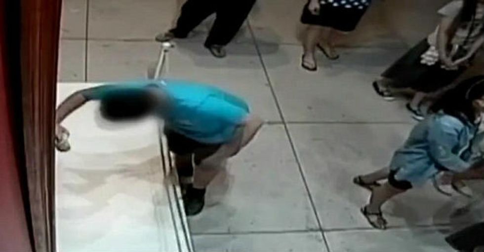 Boy Trips at Taiwan Art Gallery and Accidentally Puts His Fist Through Painting — Just Guess How Much It Was Worth