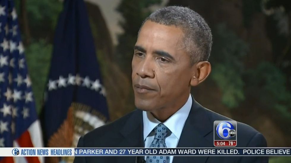 Watch What Obama Says About Gun Violence and Terrorism When Asked About WDBJ Shooting