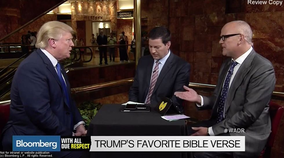 Reporter Presses Donald Trump to Name His Favorite Bible Verse — Take a Look at How He Responds