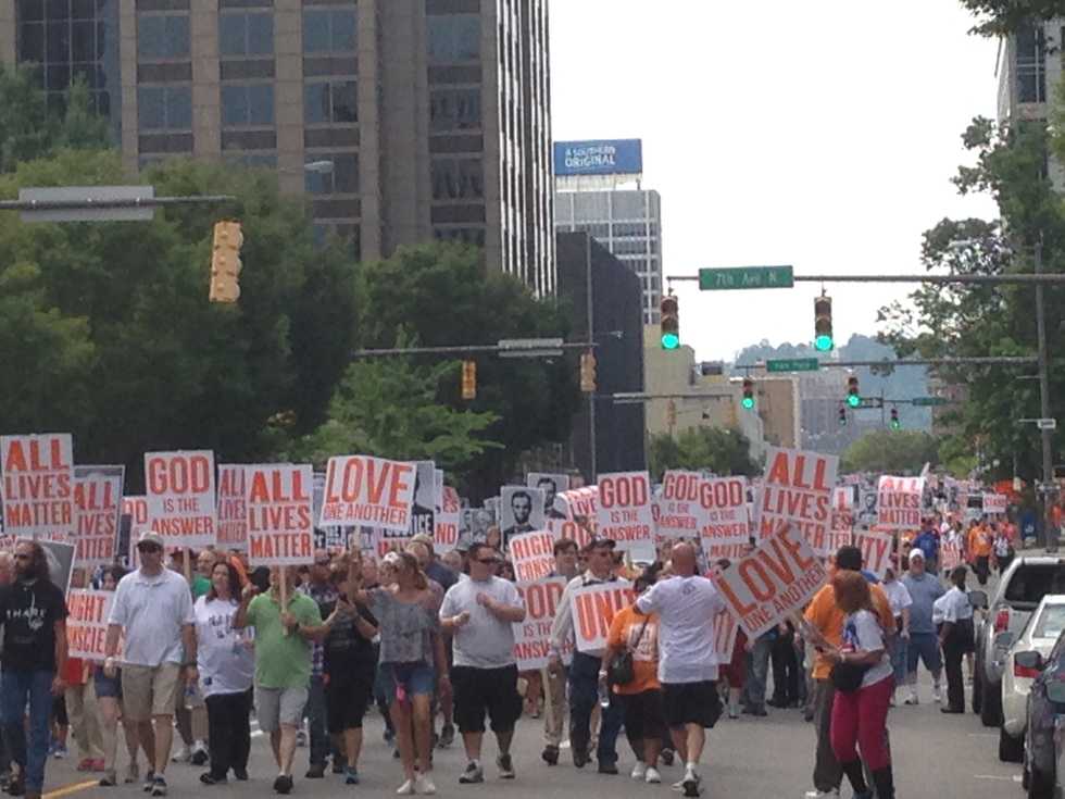 PHOTOS: Crowds Join Glenn Beck in Flooding the Streets of Birmingham for Powerful Unity March — and See Which Hollywood Actor Showed Up