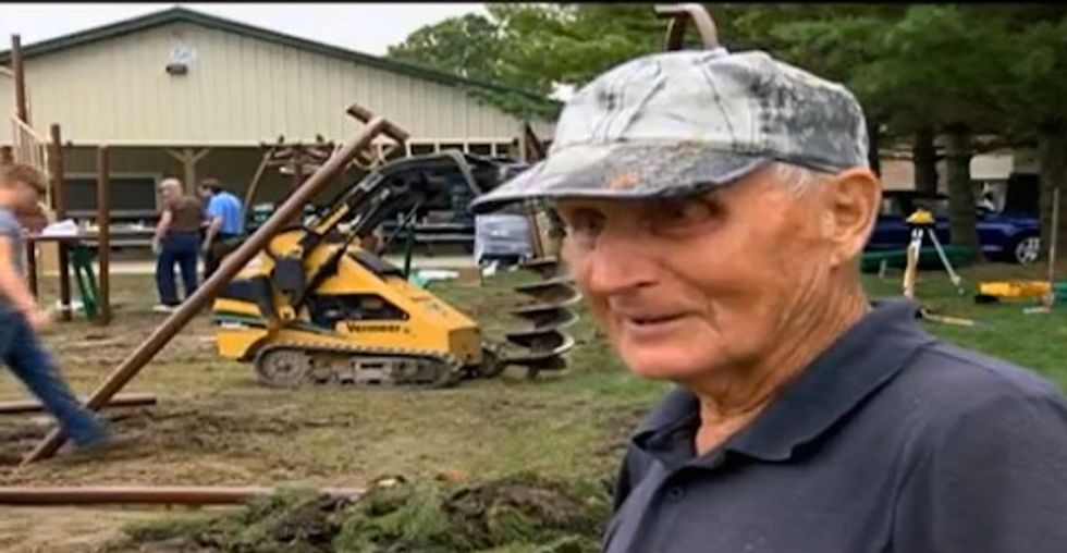 Something Was Missing From the Park This Man Made to Honor His Wife of 62 Years...So He Walked 700 Miles to Get It