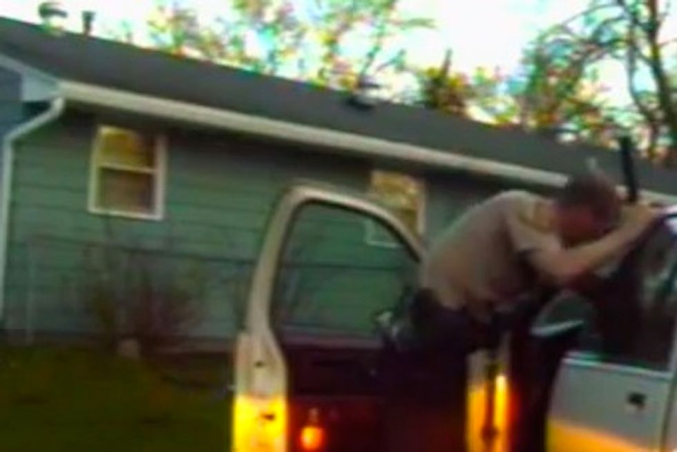 Just Watch Who Hops Out of the Driver's Seat as Seen on a Cop's Dashcam Video
