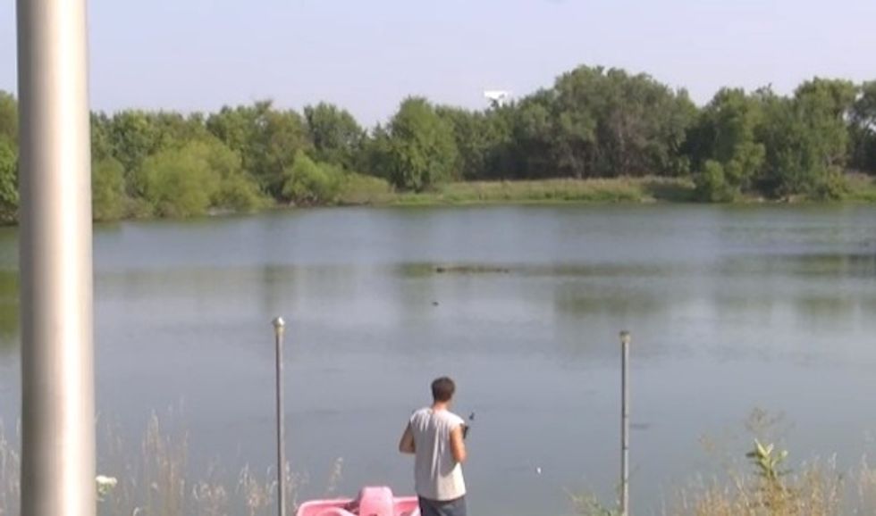 No Pole Necessary — Watch as Farmer Hooks a Fish With His Drone