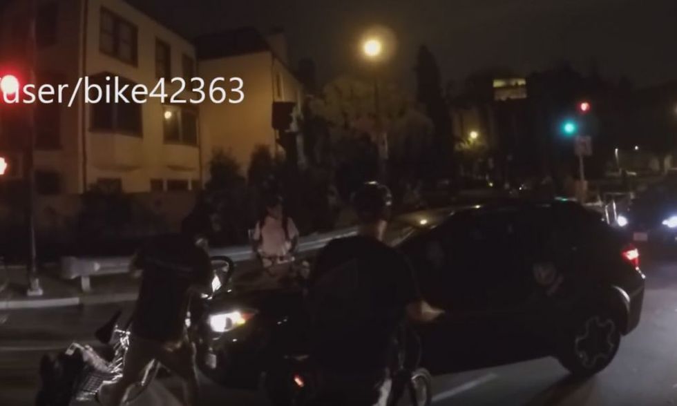 ‘You Ain’t Going Nowhere!’: Mob of Bicyclists Surround Driver, Beat on Her Car in Scary Road Rage Incident