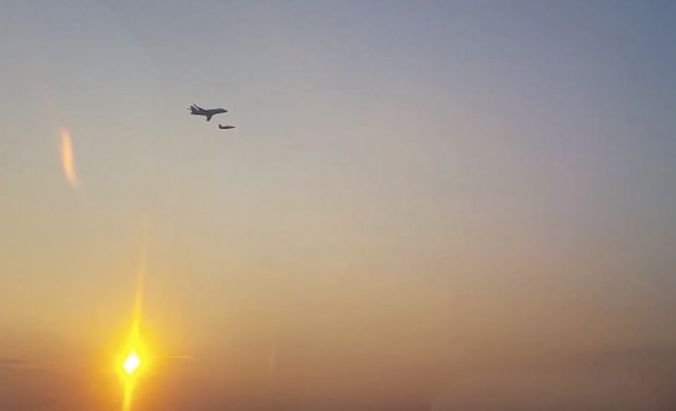 Here's Why It Looked Like a Passenger Jet Was Being Escorted Over NYC Last Night