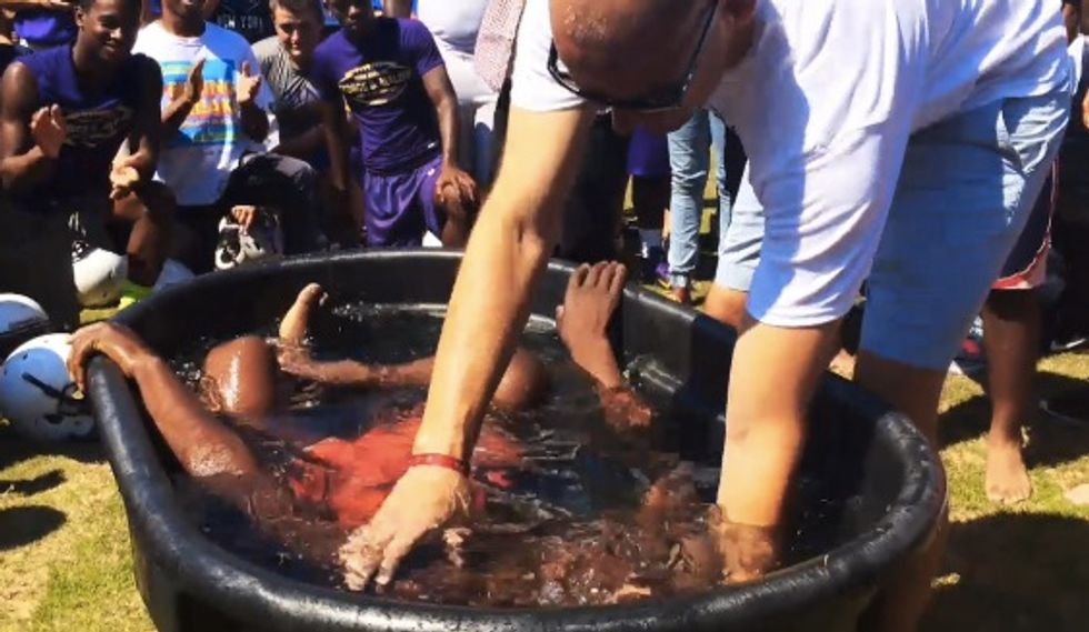School District Reveals Final Judgement on the Viral 'Mass Baptism' of High School Football Players That Angered Atheists