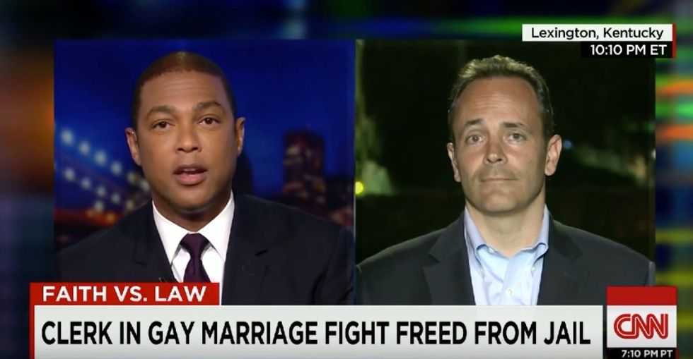 ‘Will You Let Me Finish?’: CNN Host Don Lemon Clashes With Republican Matt Bevin Over Kentucky Clerk