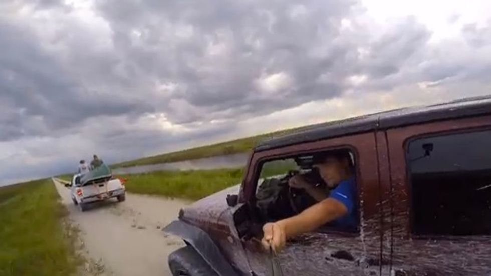 Man Was Taking Some ‘Selfie’ Video While Driving Jeep, Then…'Oh, Crap\