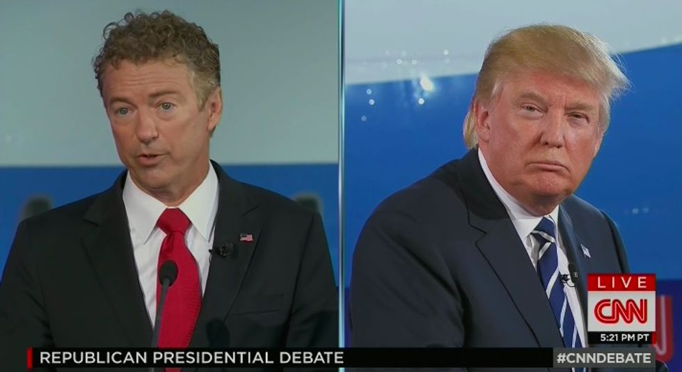 Fireworks Fly in First Moments of Debate as Trump Launches Unprovoked Attack on Paul: ‘Shouldn’t Even Be on This Stage’