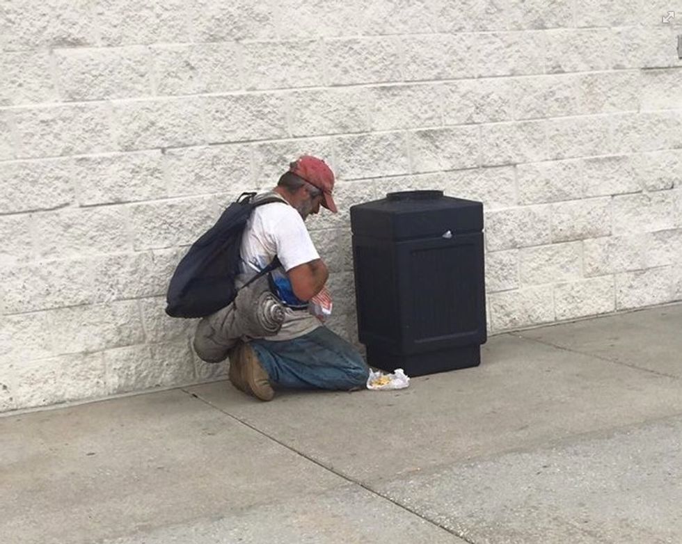 An Elementary School Principal Saw This Homeless Man Sifting Through the Trash. The Events That Transpired Next Has His Picture Going Viral.