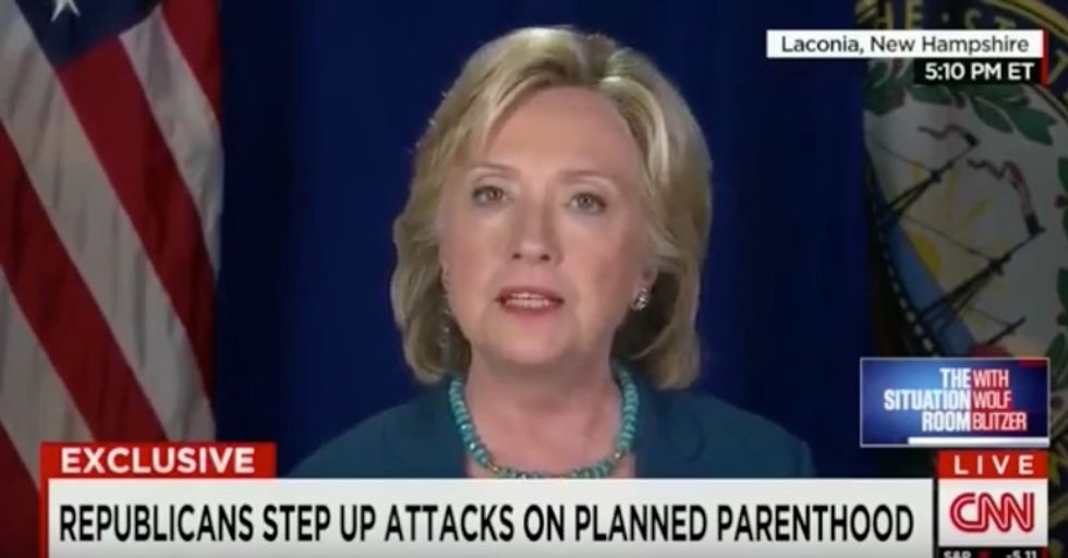 Watch Hillary's Answer When Asked to Respond to Carly's 'Dare' to View Planned Parenthood Videos