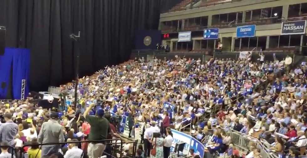 DNC Chair Debbie Wasserman-Schultz Left 'Flustered' By What N.H. Crowd Does to Greet Her On Stage