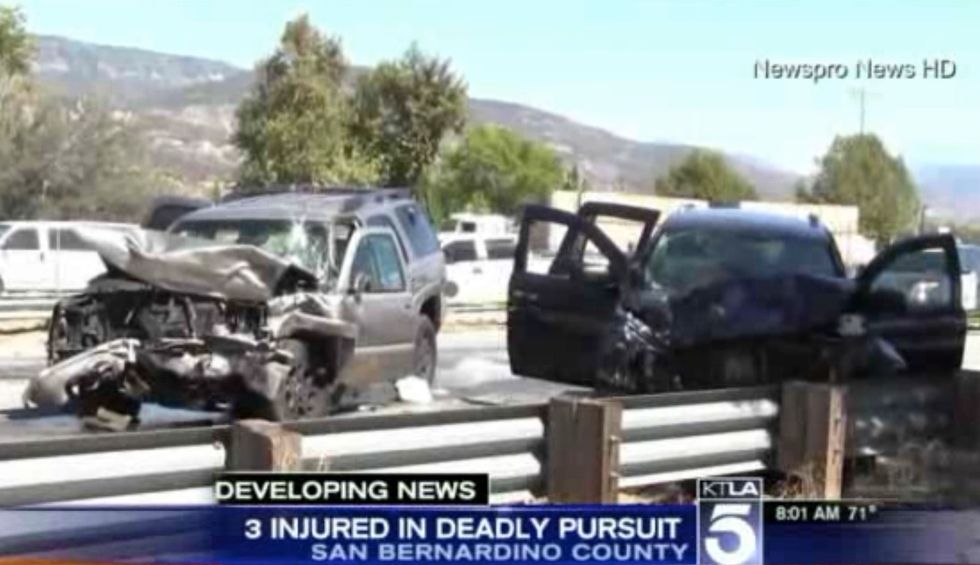 Wrong-Way Driver Hit by Gunfire From Sheriff's Helicopter After 100-mph Chase, Dies at Scene