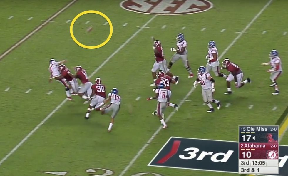 What Transpires After Ole Miss' High Snap and Desperation Pass Leaves Rabid Alabama Home Crowd Stunned