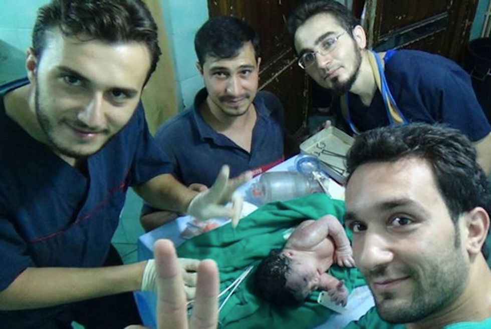 Syrian Doctors Save Unborn Baby Injured by Shrapnel While Still in Her Mother's Womb