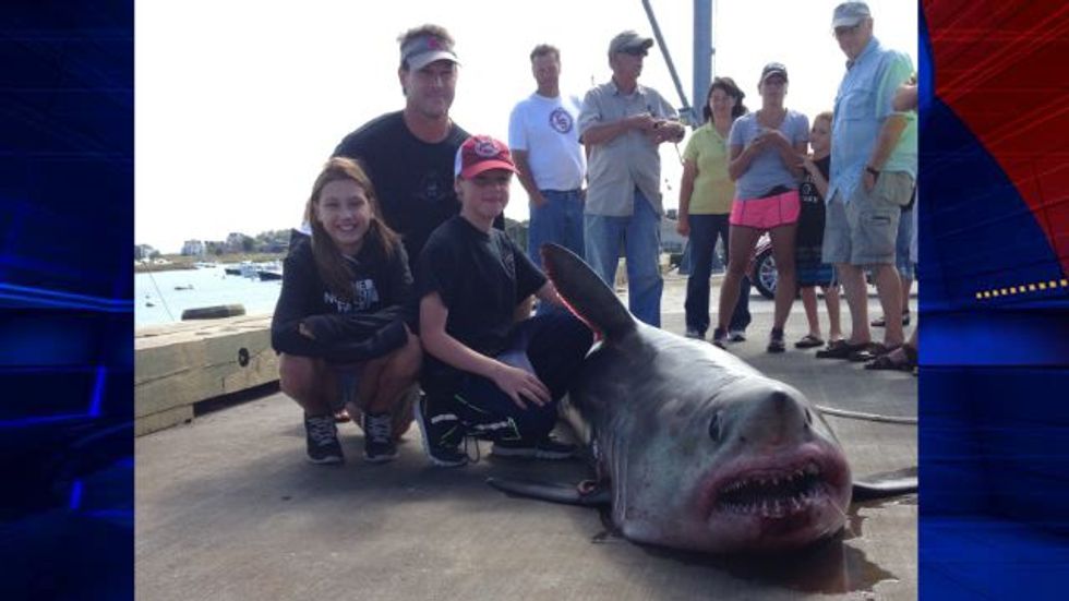 Father and His Kids Were Out to Catch Some Tuna — Instead, They Reeled in This 483-Pound Predator 