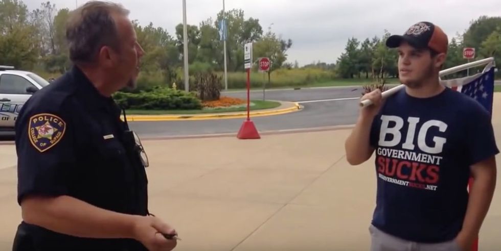 Students Were Collecting Signatures for Free Speech Petition. Moments Later, a Cop Confronted Them