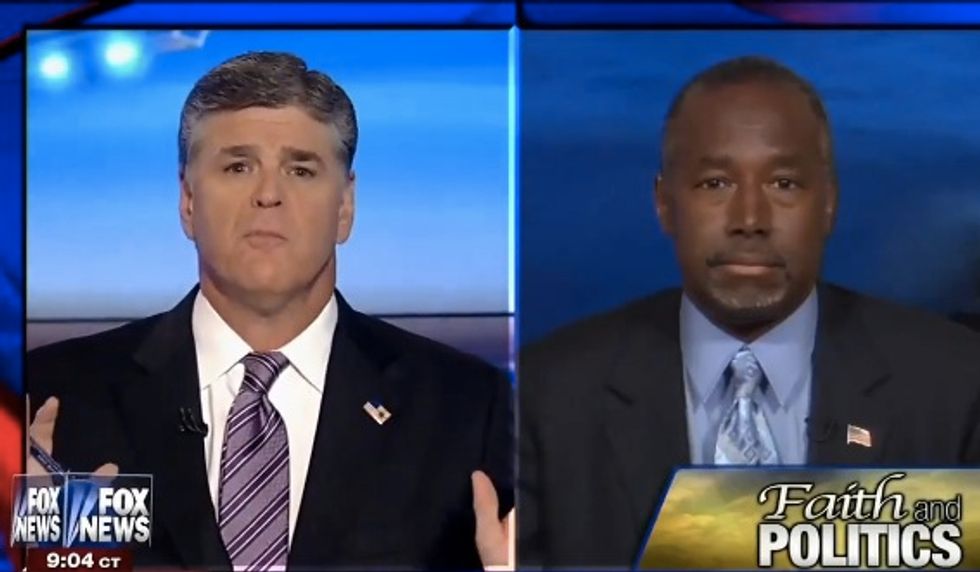 Did You Mean to Say Radical Islamists?': Hannity Questions Ben Carson Over His Claim That He Wouldn't Support a Muslim President