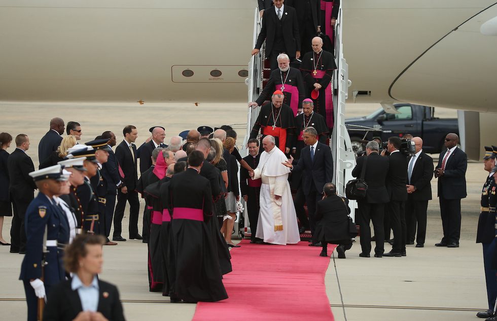 Pope Francis Arrives in U.S. for Historic First Visit