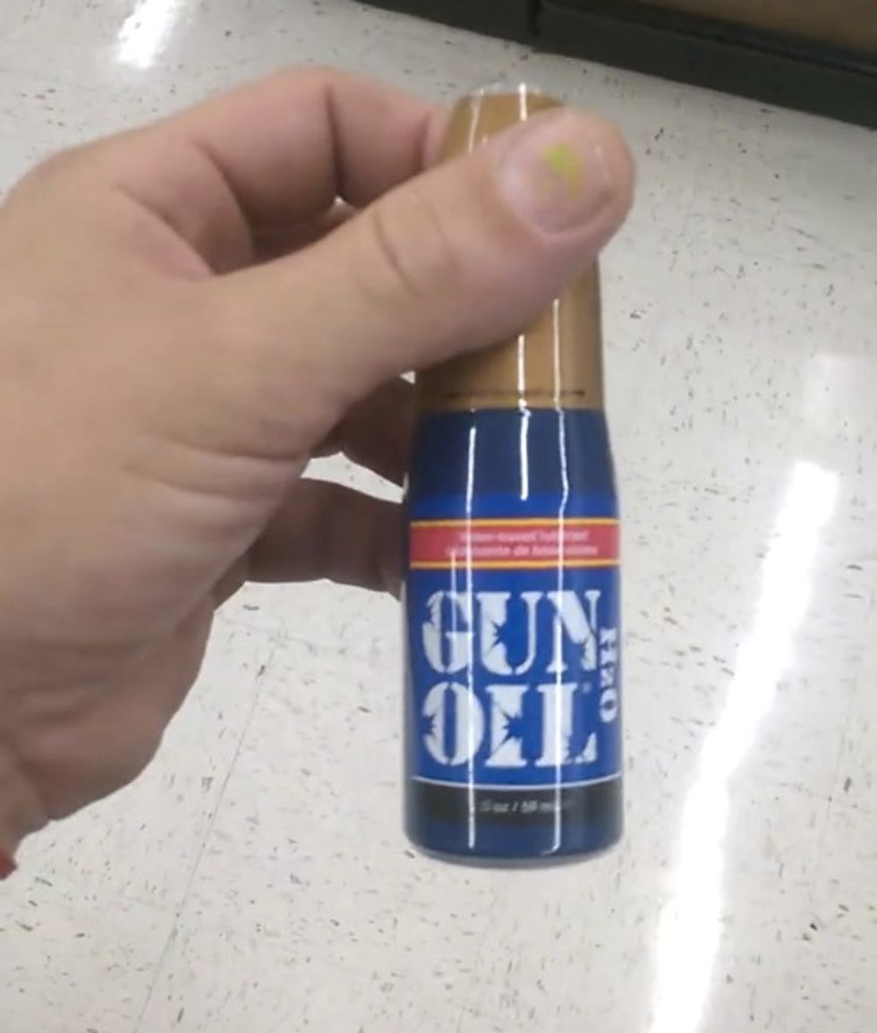 Man Uncovers ‘Epic, Hysterical Fail on Walmart’s Part’ After Checking Out ‘Gun Oil’ Product at the Gun Counter