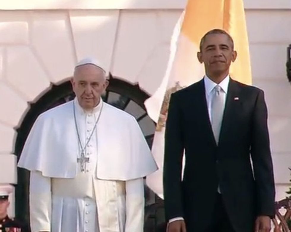 Pope Francis Joins Obama for Historic White House Address: 'We Are Living at a Critical Moment of History