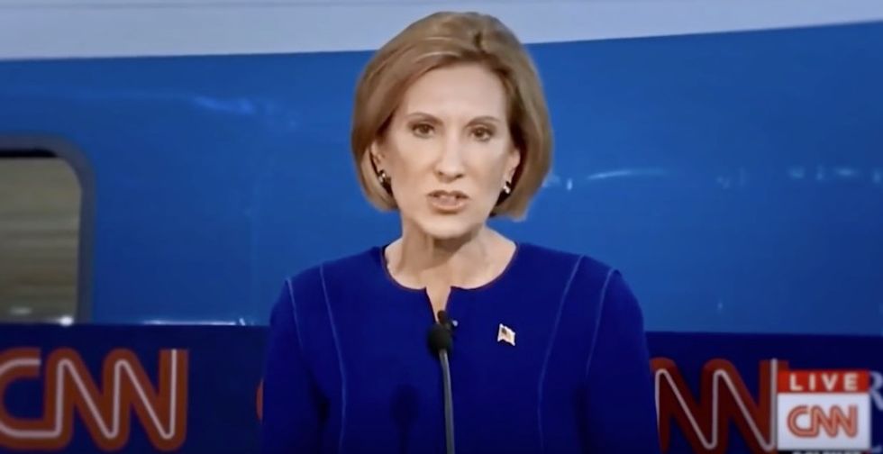 Carly Fiorina Super PAC Releases Graphic 'Character Of Our Nation' Ad in Defense of Abortion Remarks