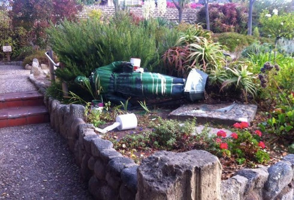 Days After Pope Francis Canonized Fr. Junipero Serra, Vandals Paid a Visit to New Saint's Statue