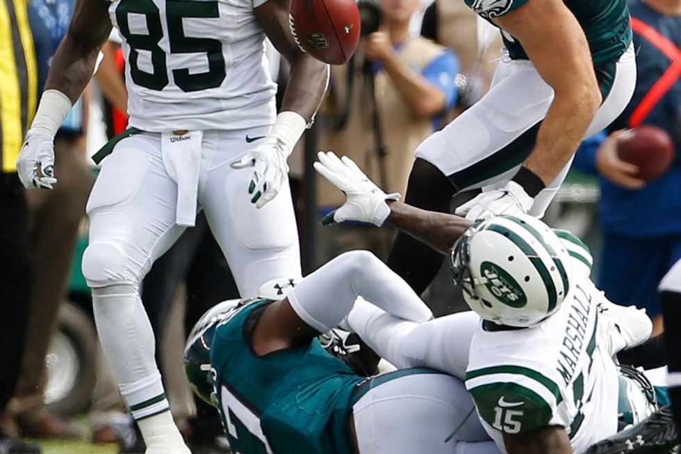 Watch the 'Bonehead' Move That Has Jets WR Brandon Marshall Admitting He May Have Made 'Worst Play in NFL History