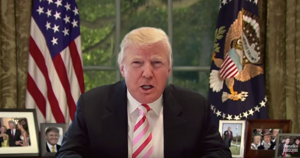 Just for fun: A message from 'President Trump