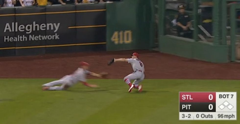 Video: The Scary Moment St. Louis Cardinals Player Is Knocked Unconscious After Violent Outfield Collision With Teammate