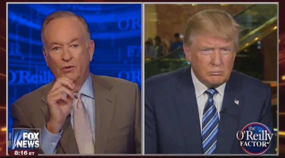 Fox News Boycott Over? O'Reilly and Trump Face Off Over Whether He Needs to Be a 'Bit Kinder and More Mature