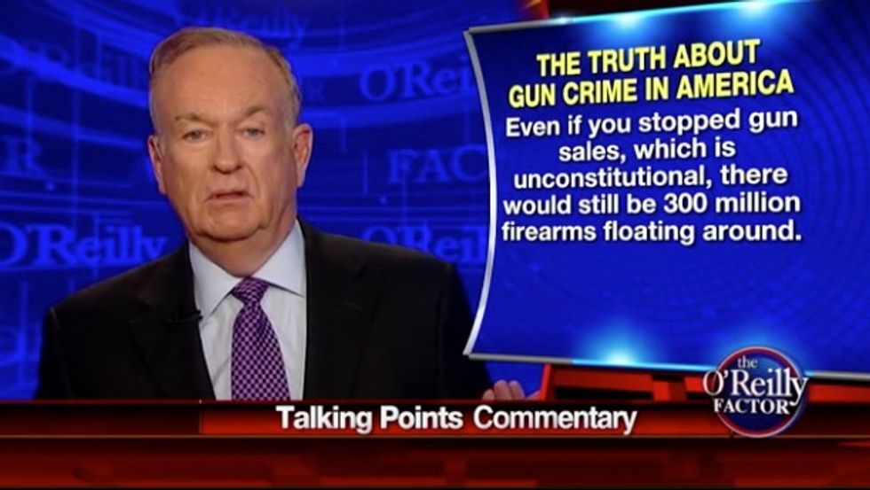 In Effort to ‘Stop the Insanity,’ a Fed-Up O’Reilly Suggests ‘What Should Happen in the Gun Arena’