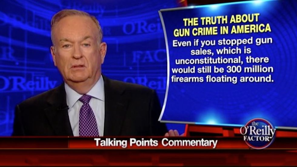 In Effort to ‘Stop the Insanity,’ a Fed-Up O’Reilly Suggests ‘What Should Happen in the Gun Arena’