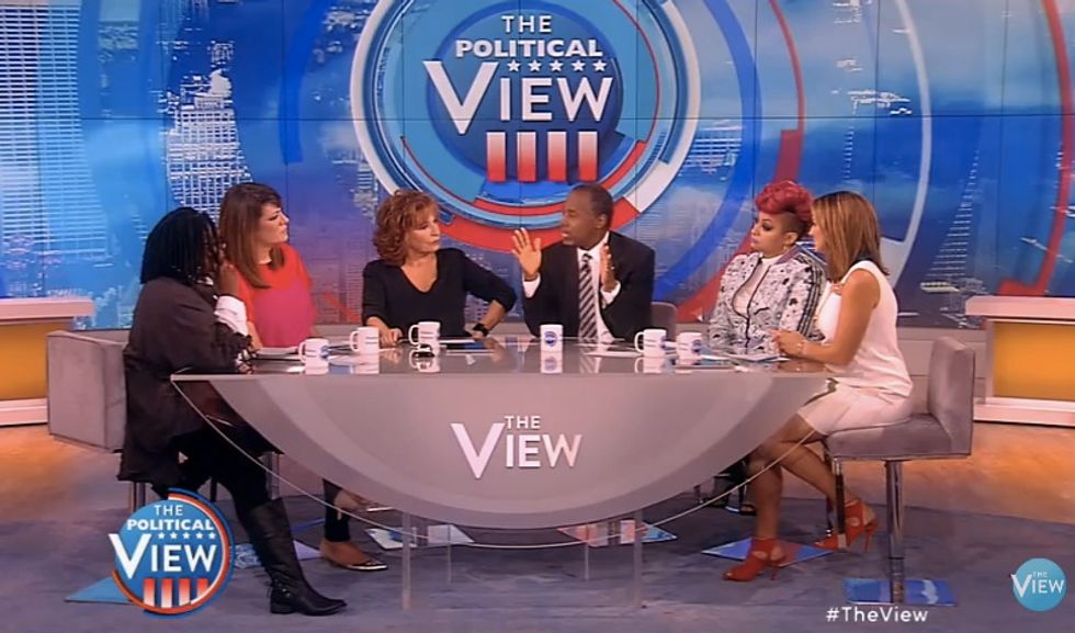 Ben Carson Draws Gasps From Crowd, Glares From Hosts as He Takes Strong Anti-Abortion Stand on 'The View