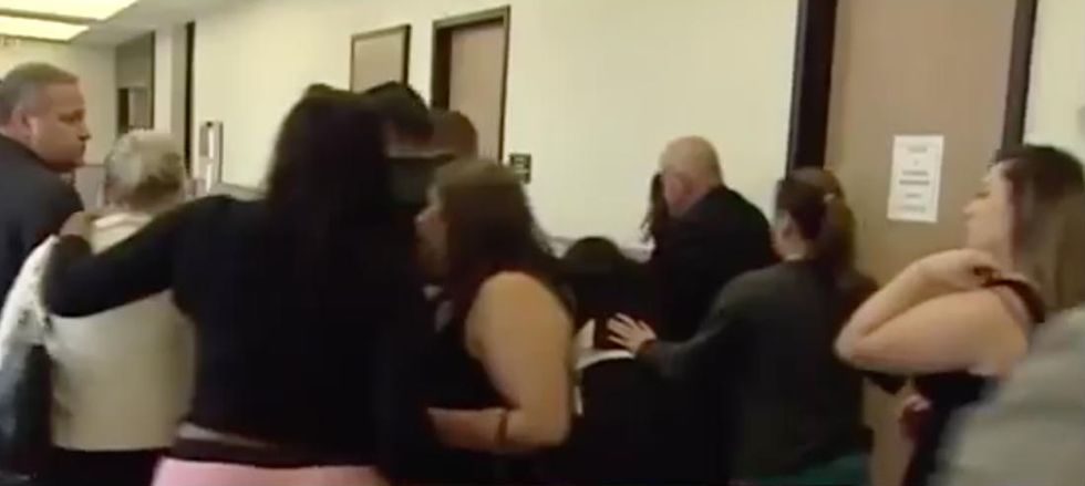 Dramatic Courtroom Video Captures the Moment Rape Accuser Screams and Sobs as Former Cop Is Found Not Guilty