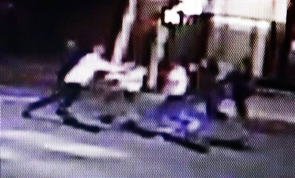 Grainy Video Appears to Show Knife Attack on the Hero Airman Who Helped Stop Terrorist on French Train