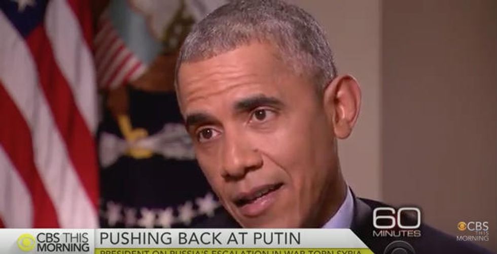 Obama Gets 'Feisty' as Reporter Grills Him on Putin: 'He’s Challenging Your Leadership, Mr. President\