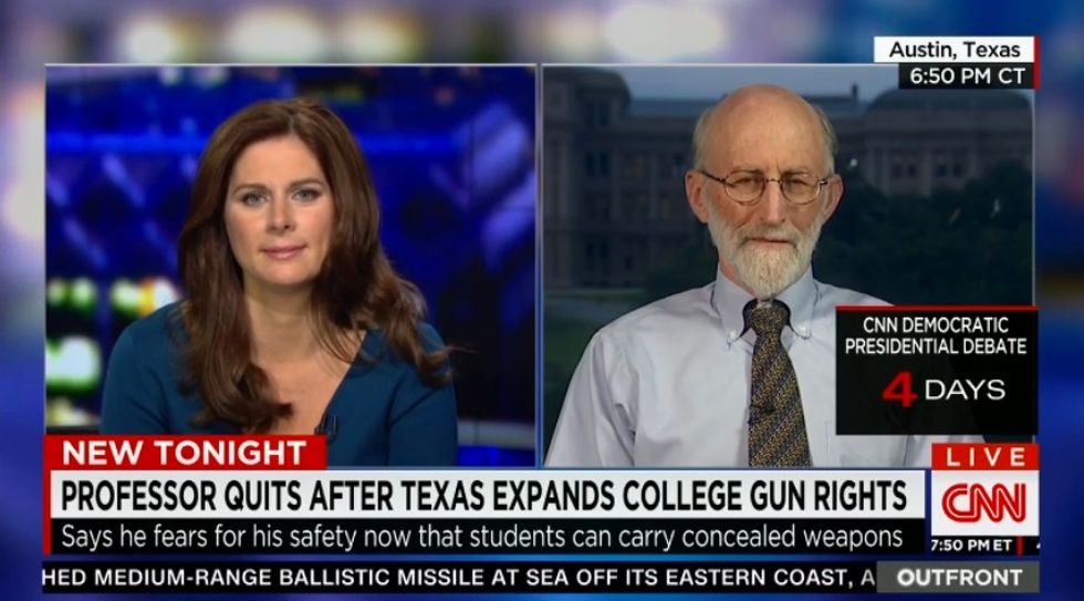 Listen to Reason Professor Gives When Asked Why He's Against Allowing Students to Concealed Carry