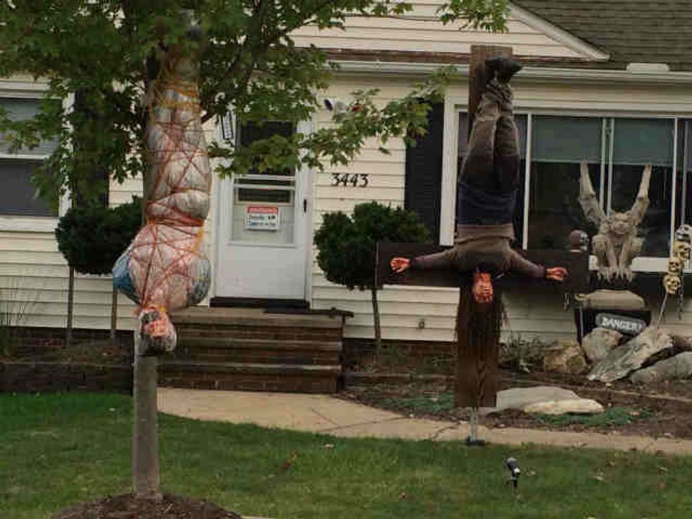 See a Family's Halloween Display That Has Neighbors Demanding the City Take Down